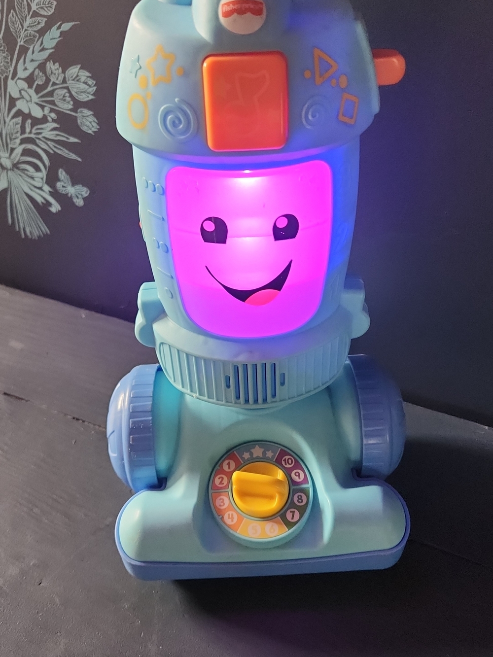 Fisher-Price Light Blue Vacuum with Interactive Play - Picture 4 of 4